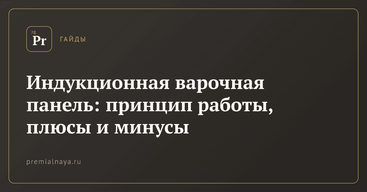 Индукционная варочная панель: принцип работы, плюсы и минусы