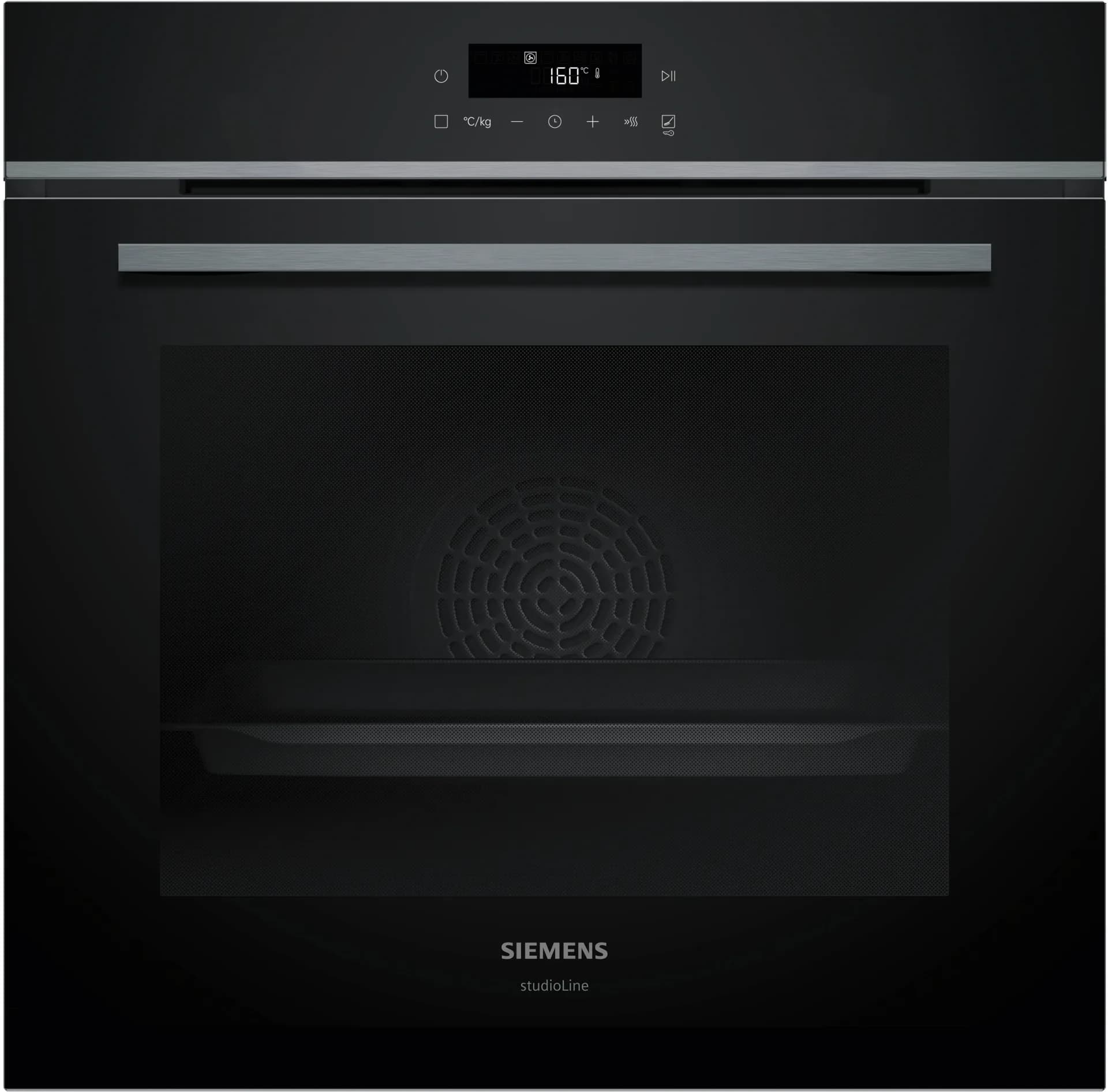 Духовой шкаф Siemens Встраиваемая духовка iQ300, 60 x 60 см, черная, нержавеющая сталь