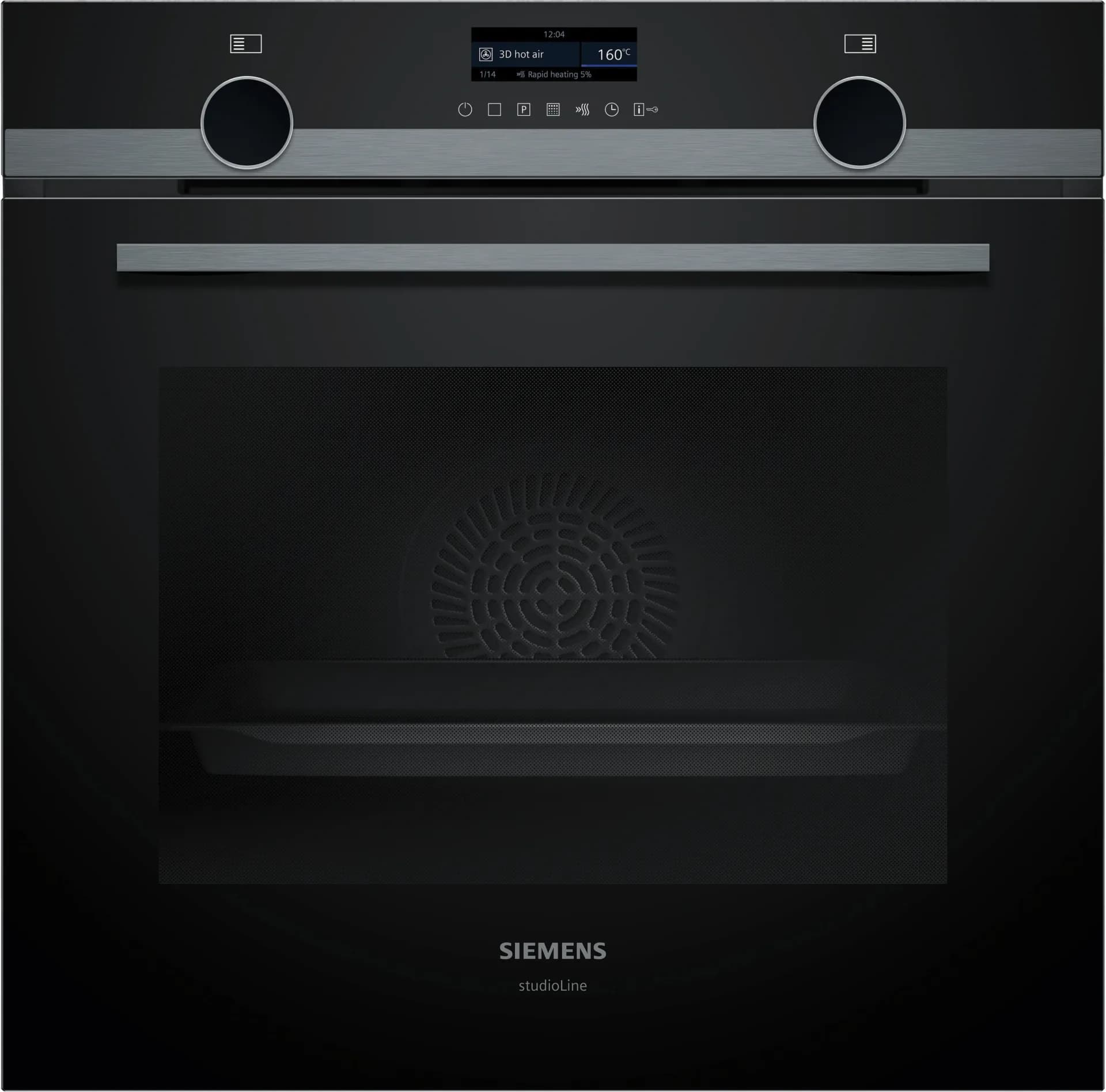 Духовой шкаф Siemens Встраиваемая духовка iQ500, 60 x 60 см, черная, нержавеющая сталь