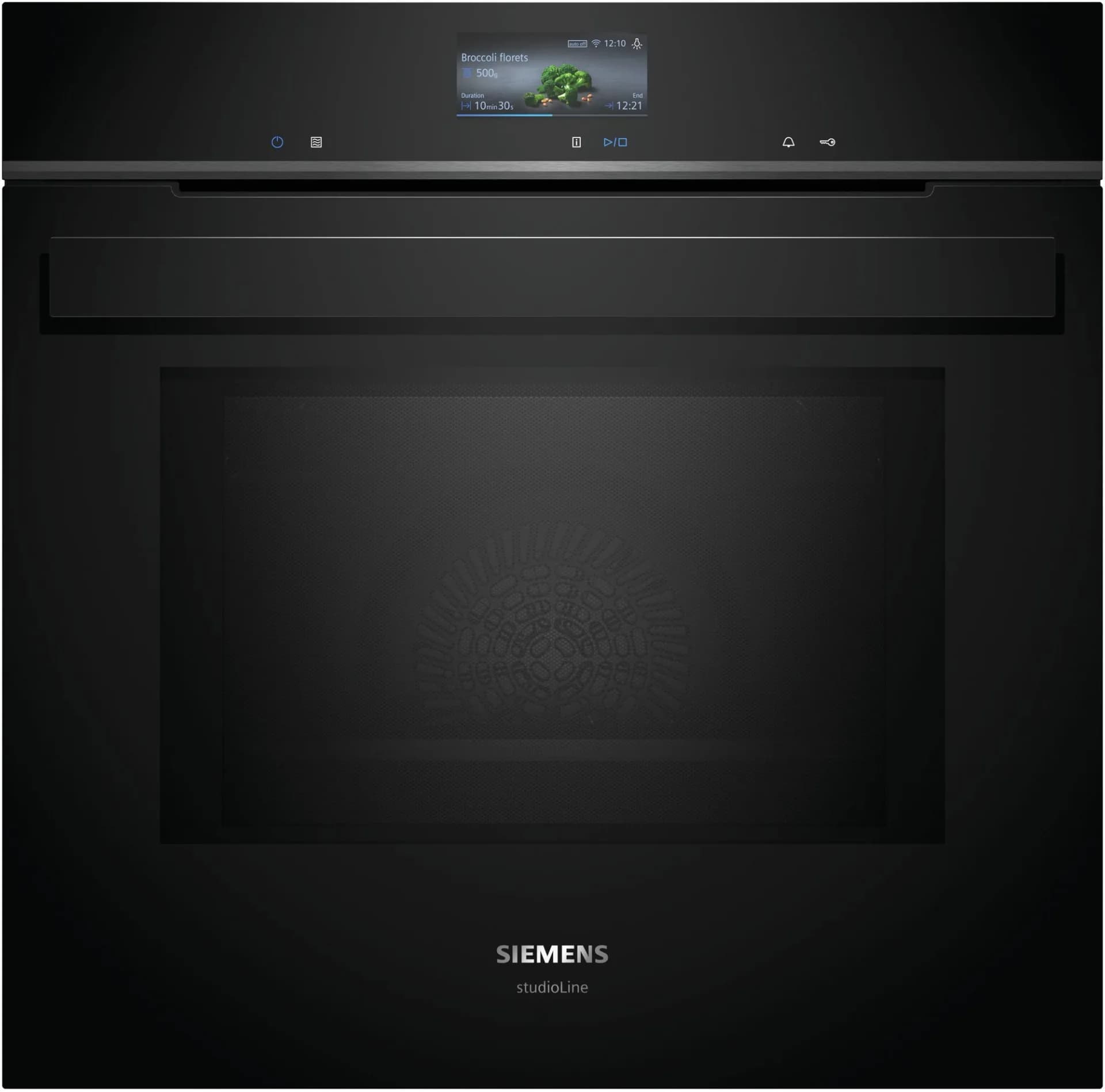 Духовой шкаф Siemens Встраиваемая духовка iQ700 с микроволновой функцией, 60 x 60 см, черная, нержавеющая сталь